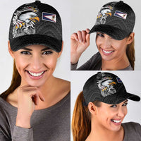 American Samoa Flag Day Classic Cap Tribal Tattoo with Eagle Black LT03 - Polynesian Pride