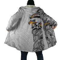 American Samoa Flag Day Cloak Tribal Tattoo with Eagle White LT03 - Polynesian Pride