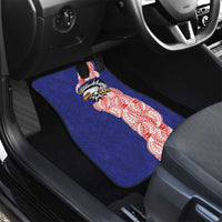American Samoa Flag Day Car Mats Tribal Tattoo with Eagle Blue-Red LT03 - Polynesian Pride