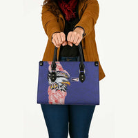 American Samoa Flag Day Leather Bag Tribal Tattoo with Eagle Blue-Red LT03 - Polynesian Pride