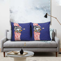 American Samoa Flag Day Pillow Cover Tribal Tattoo with Eagle Blue-Red LT03 - Polynesian Pride