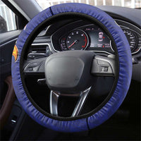 American Samoa Flag Day Steering Wheel Cover Tribal Tattoo with Eagle Blue-Red LT03 - Polynesian Pride