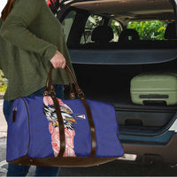 American Samoa Flag Day Travel Bag Tribal Tattoo with Eagle Blue-Red LT03 - Polynesian Pride