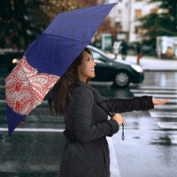 American Samoa Flag Day Umbrella Tribal Tattoo with Eagle Blue-Red LT03 - Polynesian Pride