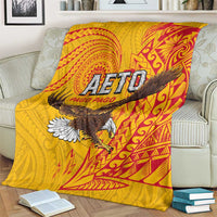 American Samoa Flag Day Blanket Fautasi Race Pago Pago-Aeto Eagle Wings Tribal Style LT03 - Polynesian Pride