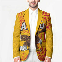 Personalised American Samoa Flag Day Blazer Fautasi Race Pago Pago-Aeto Eagle Wings Tribal Style LT03 - Polynesian Pride