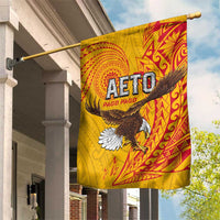 American Samoa Flag Day Garden Flag Fautasi Race Pago Pago-Aeto Eagle Wings Tribal Style LT03 House Flag Multicolor - Polynesian Pride