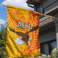 American Samoa Flag Day Garden Flag Fautasi Race Pago Pago-Aeto Eagle Wings Tribal Style LT03 - Polynesian Pride