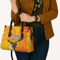 American Samoa Flag Day Leather Bag Fautasi Race Pago Pago-Aeto Eagle Wings Tribal Style LT03 - Polynesian Pride