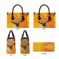American Samoa Flag Day Leather Bag Fautasi Race Pago Pago-Aeto Eagle Wings Tribal Style LT03 - Polynesian Pride