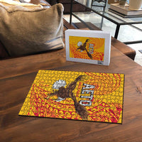 American Samoa Flag Day Puzzle Fautasi Race Pago Pago-Aeto Eagle Wings Tribal Style LT03 - Polynesian Pride