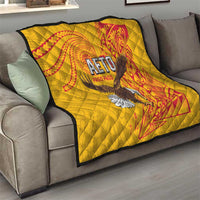 American Samoa Flag Day Quilt Fautasi Race Pago Pago-Aeto Eagle Wings Tribal Style LT03 - Polynesian Pride