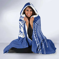 American Samoa Flag Day Hooded Blanket Fautasi Race Fagatogo-Iseula O Le Moana Sailfish Tribal Style