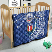 American Samoa Flag Day Quilt Fautasi Race Fagatogo-Iseula O Le Moana Sailfish Tribal Style