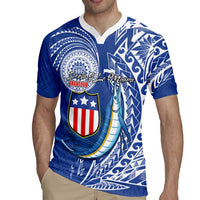 Personalised American Samoa Flag Day Rugby Jersey Fautasi Race Fagatogo-Iseula O Le Moana Sailfish Tribal Style