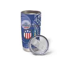 American Samoa Flag Day Tumbler Cup Fautasi Race Fagatogo-Iseula O Le Moana Sailfish Tribal Style