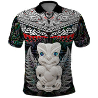 New Zealand Hei Tiki Polo Shirt Maori Green Papua Shell Pattern LT03 Green - Polynesian Pride