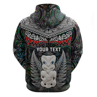 New Zealand Hei Tiki Zip Hoodie Maori Green Papua Shell Pattern LT03 - Polynesian Pride