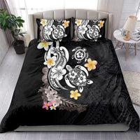Hawaiian Tropical Plumeria Turtles Bedding Set Polynesian Art Tattoo