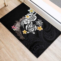 Hawaiian Tropical Plumeria Turtles Rubber Doormat Polynesian Art Tattoo LT03 - Polynesian Pride