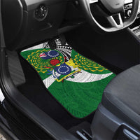 Cook Islands Independence Day Car Mats National Flag and Emblem with Tatau Tattoo LT03 - Polynesian Pride