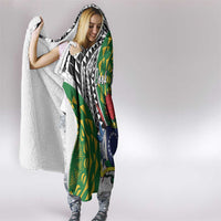 Cook Islands Independence Day Hooded Blanket National Flag and Emblem with Tatau Tattoo LT03 - Polynesian Pride
