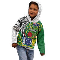 Cook Islands Independence Day Kid Hoodie National Flag and Emblem with Tatau Tattoo