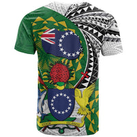 Cook Islands Independence Day T Shirt National Flag and Emblem with Tatau Tattoo