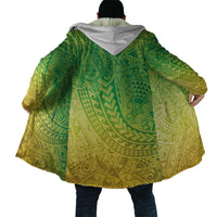 Hawaiian Turtles and Leis Cloak Tribal Kakau Pattern Fresh Summer Vibe