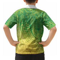 Hawaiian Turtles and Leis Kid Hawaiian Shirt Tribal Kakau Pattern Fresh Summer Vibe LT03