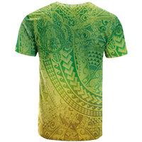 Hawaiian Turtles and Leis T Shirt Tribal Kakau Pattern Fresh Summer Vibe
