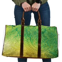 Hawaiian Turtles and Leis Travel Bag Tribal Kakau Pattern Fresh Summer Vibe