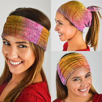 Hawaiian Turtles and Leis Neck Gaiter Tribal Kakau Pattern Magical Rainbow Sky