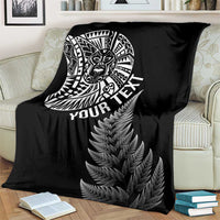 Personalised New Zealand Maori Art Tattoo and Silver Fern Blanket LT03 - Polynesian Pride