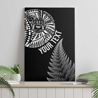 Personalised New Zealand Maori Art Tattoo and Silver Fern Canvas Wall Art LT03 - Polynesian Pride