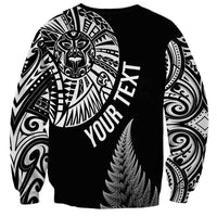 Personalised New Zealand Maori Art Tattoo and Silver Fern Sweatshirt LT03 - Polynesian Pride