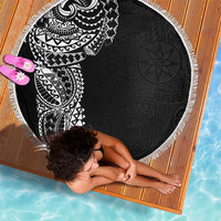 Polynesian Art Traditional Tattoo Pattern Beach Blanket LT03 - Polynesian Pride