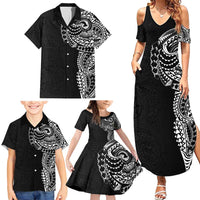 Polynesian Art Traditional Tattoo Pattern Family Matching Summer Maxi Dress and Hawaiian Shirt LT03 - Polynesian Pride