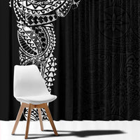 Polynesian Art Traditional Tattoo Pattern Window Curtain LT03 - Polynesian Pride