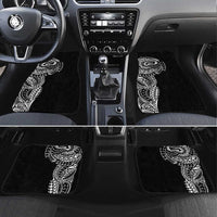 Polynesian Art Traditional Tattoo Car Mats Simple Style LT03 Set 4pcs Black - Polynesian Pride