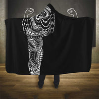 Polynesian Art Traditional Tattoo Hooded Blanket Simple Style LT03 - Polynesian Pride