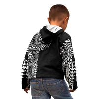 Polynesian Art Traditional Tattoo Kid Hoodie Simple Style