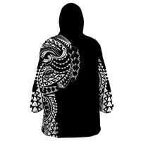 Polynesian Art Traditional Tattoo Wearable Blanket Hoodie Simple Style LT03 - Polynesian Pride