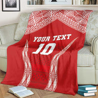 Custom Tonga Pacific Rugby 2024 Blanket Ngatu Tribal Pattern LT03 - Polynesian Pride
