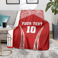 Custom Tonga Pacific Rugby 2024 Blanket Ngatu Tribal Pattern LT03 - Polynesian Pride
