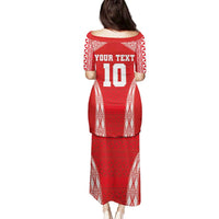 Custom Tonga Pacific Rugby 2024 Family Matching Puletasi and Hawaiian Shirt Ngatu Tribal Pattern LT03 - Polynesian Pride