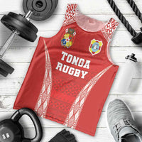 Custom Tonga Pacific Rugby 2024 Men Tank Top Ngatu Tribal Pattern LT03 - Polynesian Pride