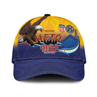 American Samoa Fautasi Classic Cap Bald Eage and Sailfish with Kakau Motifs - Polynesian Pride