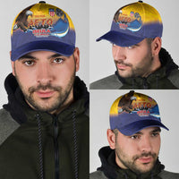 American Samoa Fautasi Classic Cap Bald Eage and Sailfish with Kakau Motifs - Polynesian Pride