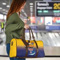 American Samoa Fautasi Travel Bag Bald Eage and Sailfish with Kakau Motifs - Polynesian Pride